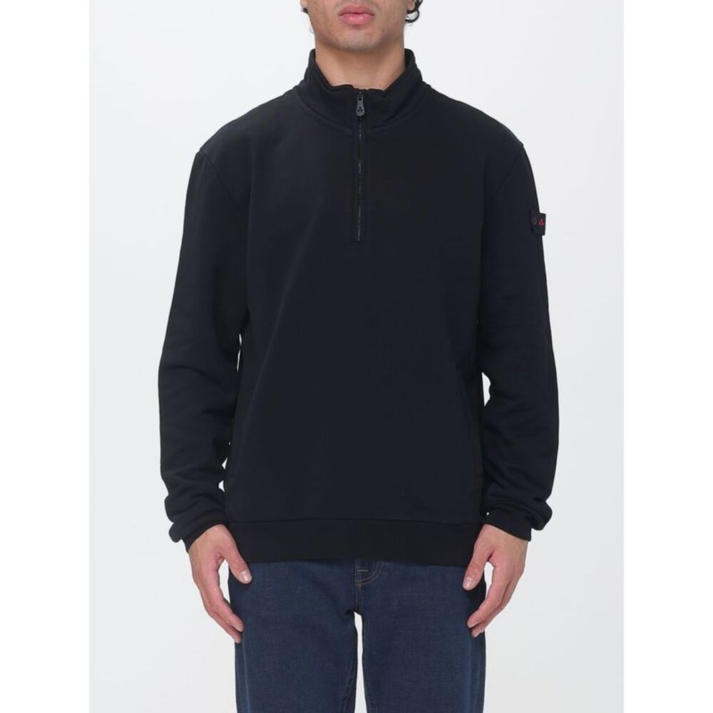 Peuterey Men High Neck Cotton Sweatshirt Peuterey With Half-Zip Closure